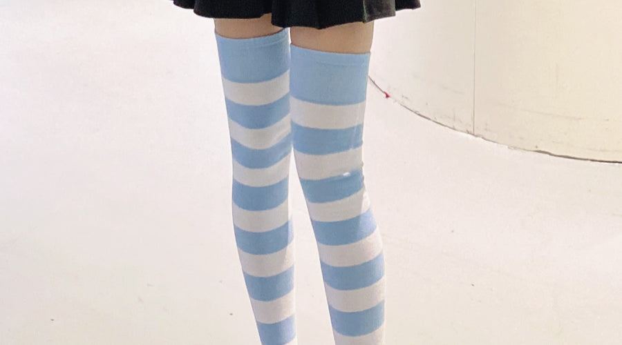 what kind of thigh high socks turn on 6 foot girls?