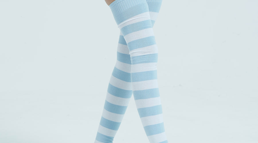 Why are Thigh High Socks Woven with Long Staple Cotton the Highest Quality?