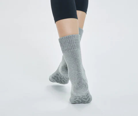 These hospital socks have a special thickness and length
