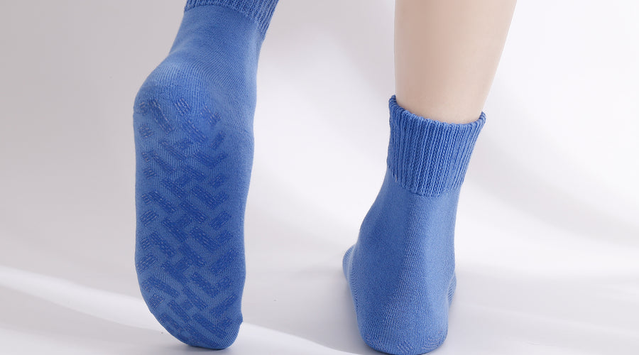 These are grip socks which I wanted thick, warm socks that kept me from slipping.