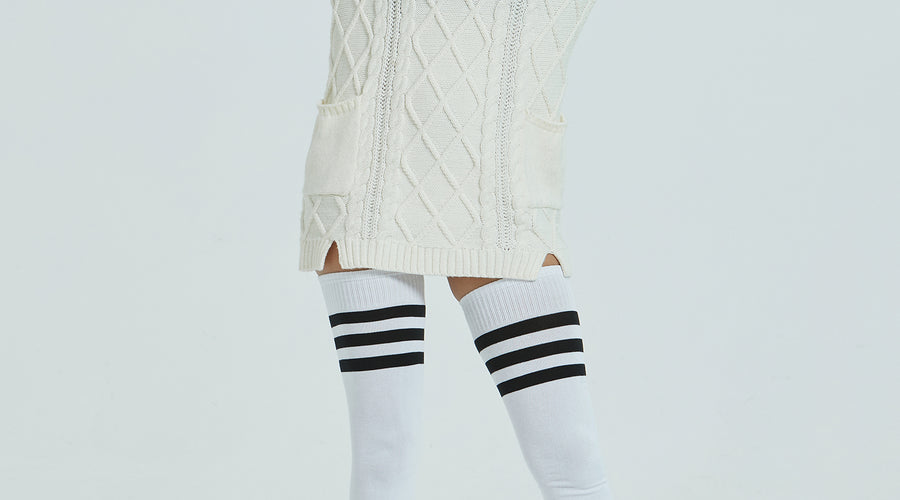 What special designs does Kayhoma thigh high socks make for tall girls?