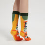 Kayhoma Funny Novelty Colorful Patterned Crew Socks for Women, 3 Pairs