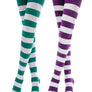Kayhoma Extra Long Cotton Stripe Thigh High Socks Over the Knee High Stockings
