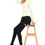 Kayhoma Extra Long Cotton Stripe Thigh High Socks Over the Knee High Socks