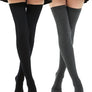Kayhoma Extra Long Cotton Stripe Thigh High Socks Over the Knee High Socks
