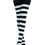 Kayhoma Extra Long Cotton Stripe Thigh High Socks Over the Knee High Stockings