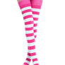 Kayhoma Extra Long Cotton Stripe Thigh High Socks Over the Knee High Stockings