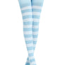 Kayhoma Extra Long Cotton Stripe Thigh High Socks Over the Knee High Stockings
