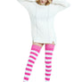 Kayhoma Extra Long Cotton Stripe Thigh High Socks Over the Knee High Stockings