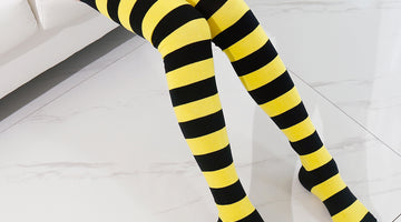 I could make these thigh high socks sit higher with no difficulty at all.