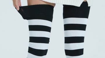 Why did some thigh high socks look the same as a new ones after washing?