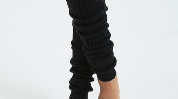 These full length leg warmers are perfect to wear over leggings.