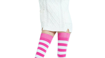 The maximum height of these thigh high socks even reached my hips.