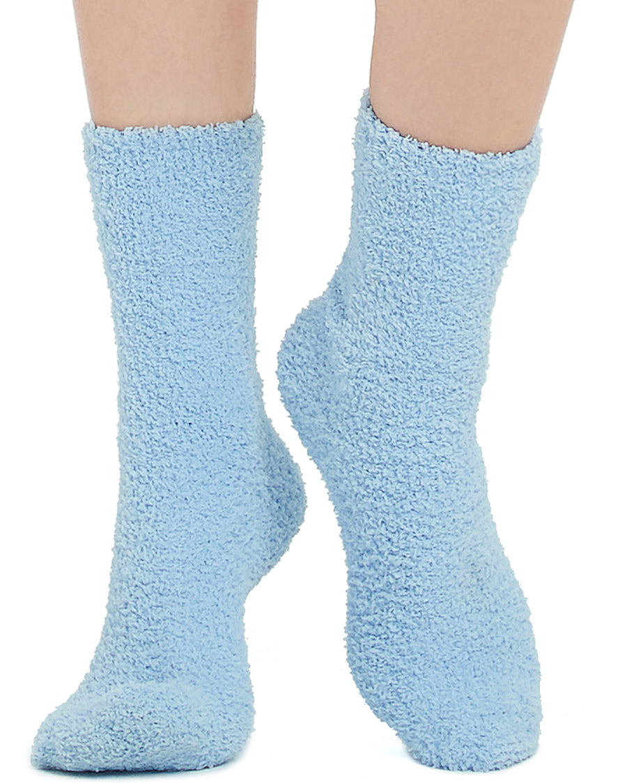 Kayhoma Extra Soft Fuzzy Socks Non Off Lint Crew Socks