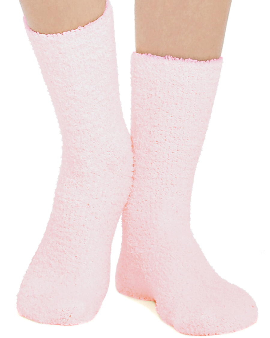 Kayhoma Extra Soft Fuzzy Socks Non Off Lint Crew Socks